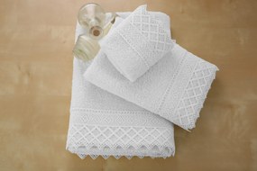 Μπουρνούζι με Δανδέλα Νο3 Λευκό Viopros