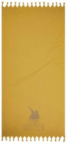 Πετσέτα Θαλάσσης - Παρεό 3796 Ocher Greenwich Polo Club Θαλάσσης 90x170cm 100% Cotton