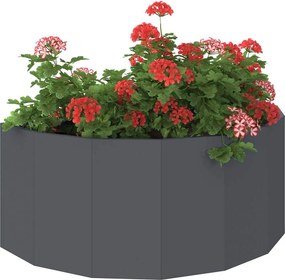 vidaXL Γλάστρα Ανθρακί 90 x 45 x 35 cm Ατσάλι