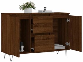 vidaXL Μπουφές Καφέ Δρυς 101,5 x 35 x 70 εκ. από Επεξεργασμένο Ξύλο