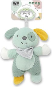 BABY TOY DOG GREEN NATURAL