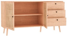 Μπουφές Oslo pakoworld sonoma 150x39x79εκ