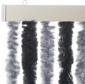 vidaXL Σήτα Εντόμων Γκρι &amp; Μαύρη 90 x 200 εκ. από Σενίλ