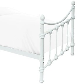 Κρεβάτι Beowulf λευκό μεταλλικό 90x190x102εκ 97.2x194x102 εκ.