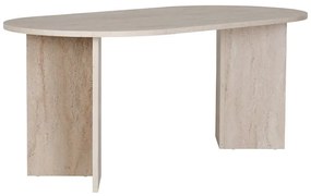 Τραπέζι Sablin Megapap χρώμα travertine 180x89,5x75εκ.