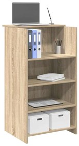 Γραφείο Υποδοχής από Ξύλο Sonoma Δρυς 55x50x103,5 εκ. από Τεχνητό Ξύλο