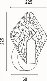 Απλίκα Τοίχου LED Eurolamp Volet 144-58016