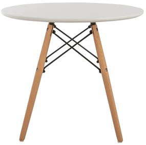 Τραπέζι MINIMAL KID με επιφάνεια MDF Στρόγγυλη Λευκή 60x60x51 εκ. 60x60x51 εκ.