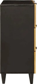 vidaXL Πλαϊνό γραφείο Μαύρο και Χρυσό 60 x 33 x 75 cm