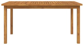 vidaXL Σετ Τραπεζαρίας Κήπου 5 Τεμαχίων από Μασίφ Ξύλο Ακακίας