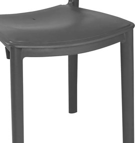 Καρέκλα Ignite PP ανθρακί 44x53x84 εκ.