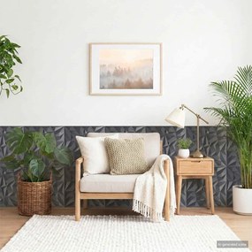 VidaXL Πάνελ τοίχου 24 τμχ. 50 x 50 cm Αμέθυστος Γκρι Φελιζόλ XPS