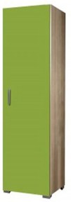 Ντουλάπα Παιδική Μονόφυλλη Νο.Γ1 48x180x50cm Green Single Door Μελαμίνη