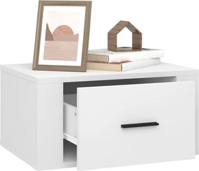 vidaXL Κομοδίνα Επιτοίχια 2 τεμ. Λευκά 50x36x25 εκ.