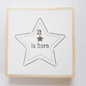 Καδράκι φωτιζόμενο "a star is born"