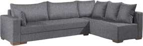 Γωνιακός καναπές Trendy-Αριστερή-285φ 185β εκ.-Γκρι