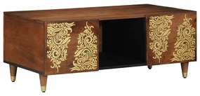 vidaXL Τραπεζάκι σαλονιού καφέ μελί 100 x 54 x 40 εκ Μασίφ ξύλο μάνγκο