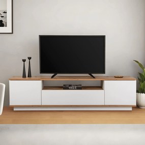 Έπιπλο Τηλεόρασης Λευκό / Atlantic Πεύκο RENIPRO 180x44.5x44.6