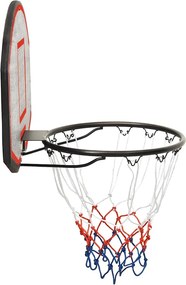 vidaXL Ταμπλό Μπασκέτας Μαύρο 71x45x2 εκ. από Πολυαιθυλένιο
