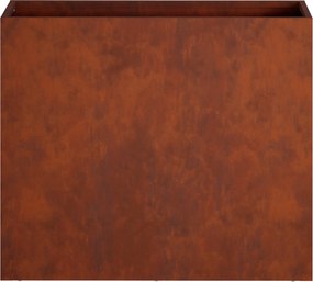 vidaXL Γλάστρα Κήπου Σκ rusty 50 x 20 x 40 εκ.