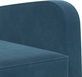 vidaXL Πολυθρόνα Μπλε Βελούδο
