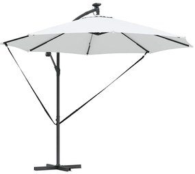 vidaXL Ομπρέλα Cantilever Banana Άμμος 294 x 294 x 248 cm