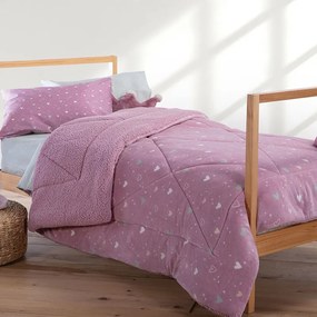 Παιδικό κουβερτοπάπλωμα 160x220 Hearts Look Rose 5205495590233