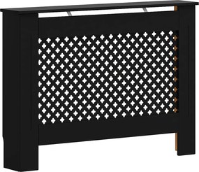vidaXL Κάλυμμα Καλοριφέρ Μαύρο 112 x 19 x 81,5 εκ. από MDF
