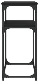 Τραπέζι Κονσόλα Μαύρο 100 x 35,5 x 75 εκ. από Επεξεργ. Ξύλο - Μαύρο