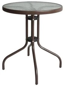 Τραπέζι Μεταλλικό ArteLibre EARTH Καφέ Φ70x70cm