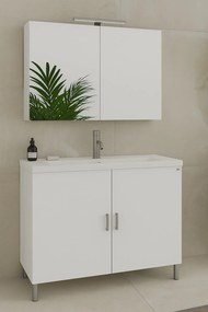 Drop Roma 80x39 White Gloss - Πάγκος με Νιπτήρα &amp; Κρυφοντουλαπο