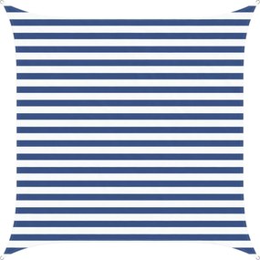 vidaXL Πανί σκιάς Μπλε και άσπρο 2,5 x 2,5 m 100% Πολυέστερ Οξφόρδη