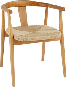 ΚΑΡΈΚΛΕΣ &amp; ΠΟΛΥΘΡΌΝΕΣ ATMOSPHERA YAMATO NAT WOOD DIN ARMCHAIR