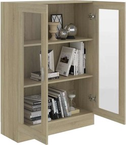 vidaXL Βιτρίνα Χρώμα Sonoma Δρυς 82,5 x 30,5 x 115 εκ. Επεξ. Ξύλο