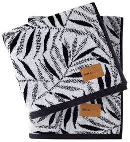 Πετσέτα Fiji Black-White Nima Προσώπου 50x90cm 100% Βαμβάκι