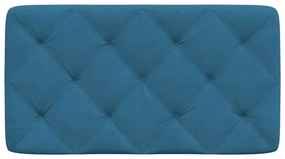 vidaXL Μαξιλάρι για Κεφαλάρι Μπλε 90 εκ. Βελούδο