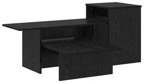 vidaXL Τραπέζι κονσόλας Μαύρη Οξυά 91,5 x 35 x 38,5 εκ