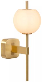 Φωτιστικό Επίτοιχο Lucide 04215-01-02 ELDA Χρυσό Χρώμα (Gold Coloured)|Λευκό (White)