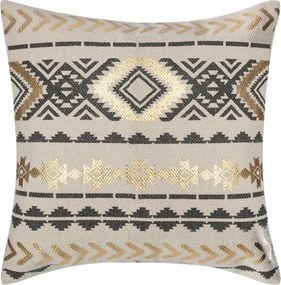 Διακοσμητική Μαξιλαροθήκη (40x40) A-S Gold Etnik Grey 156170B