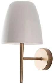 Φωτιστικό Τοίχου - Απλίκα Ares I-ARES-AP1-BCO 1xE14 22x33,7cm White Luce Ambiente Design Γυαλί