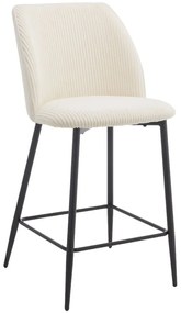 Σκαμπό Bar Muse 26-0081 50x54x98 Cream-Black