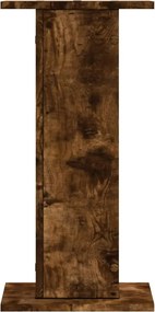 vidaXL Βάσεις Φυτών 2Τεμ. Καπνιστή Δρυς 30x30x60εκ. Επεξεργασμένο Ξύλο