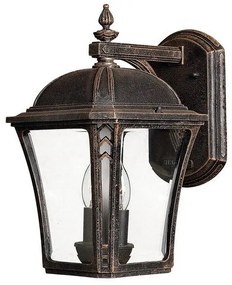 Φανάρι Απλίκα Φωτιστικό Τοίχου 2xE14 Μόκα IP44 Wabash HK-WABASH2-M Elstead Lighting HK-WABASH2-M Μπρονζέ