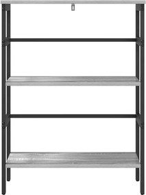 vidaXL Ράφι Βιβλίων 2 επιπέδων 60 x 29,5 x 81 εκ Επεξεργασμένο Ξύλο
