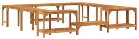 vidaXL Περίβλημα Τζακούζι Καφέ 250 x 250 cm Μασίφ ξύλο ακακίας