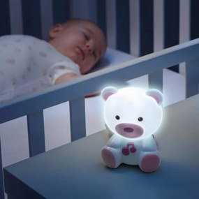 Παιδικό Φωτάκι Νυκτός LED Chicco Αρκουδάκι Y01-09830-10 Ροζ