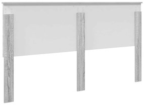 vidaXL Κεφαλάρι Γκρίζο Σονομα 180 cm Επεξεργασμένο ξύλο