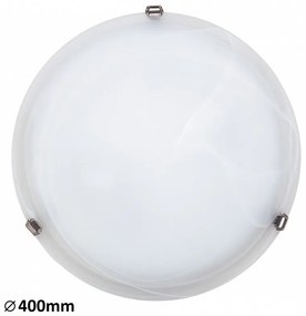 Rabalux Φωτιστικό Οροφής Πλαφονιέρα Alabastro Φ40cm Λευκό 3302