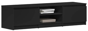 vidaXL Έπιπλο Τηλεόρασης Μαύρο 140 x 40 x 35,5 εκ. από Επεξ. Ξύλο