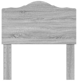 vidaXL Κεφαλάρι Γκρίζο Σονομα 80 cm Επεξεργασμένο ξύλο